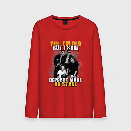 Мужской лонгслив Depeche Mode - On stage / Красный – фото 1