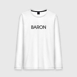 Лонгслив хлопковый мужской Baron барон, цвет: белый