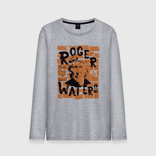 Мужской лонгслив Rodger Waters Pink Floyd рок / Меланж – фото 1