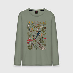 Лонгслив хлопковый мужской Сорокино сокровище, цвет: авокадо