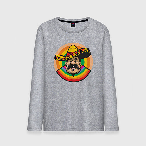 Мужской лонгслив Весёлый мексиканец / Меланж – фото 1
