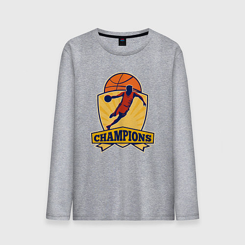 Мужской лонгслив Champion basketball / Меланж – фото 1