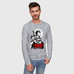 Лонгслив хлопковый мужской Berserker - Gats, цвет: меланж — фото 2