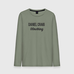 Лонгслив хлопковый мужской Daniel Craig, цвет: авокадо