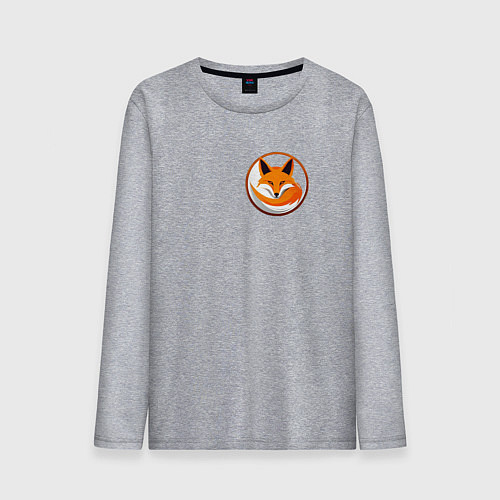 Мужской лонгслив Дикая лисица / Меланж – фото 1