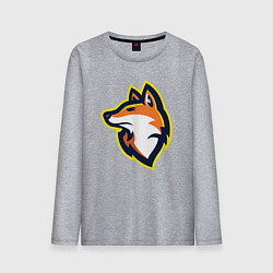 Лонгслив хлопковый мужской Fox team, цвет: меланж