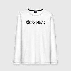 Мужской лонгслив Deadlock white logo