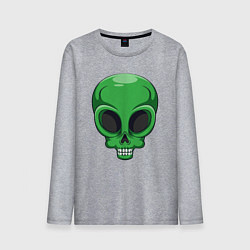 Лонгслив хлопковый мужской Green skeletor, цвет: меланж