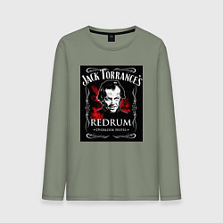 Лонгслив хлопковый мужской Jack Torrance, цвет: авокадо