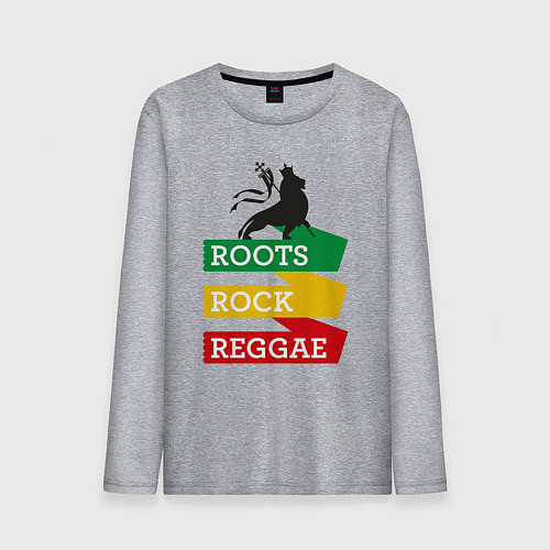 Мужской лонгслив Корни регги / Меланж – фото 1