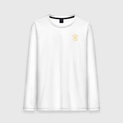 Лонгслив хлопковый мужской Мы русские с нами Бог Ника желтая с Николаем 2 для, цвет: белый