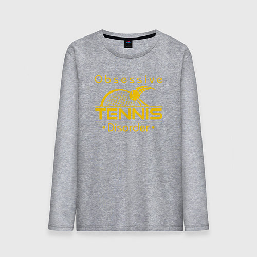 Мужской лонгслив Теннисное расстройство / Меланж – фото 1