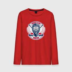Лонгслив хлопковый мужской Hockey club amateur, цвет: красный