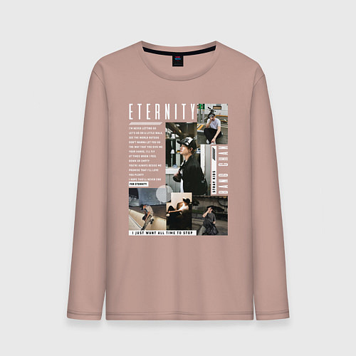 Мужской лонгслив Stray kids Bang Chan Eternity / Пыльно-розовый – фото 1