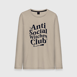 Мужской лонгслив Anti social witches club