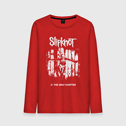 Лонгслив хлопковый мужской Slipknot - skeleton girl, цвет: красный