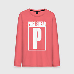 Лонгслив хлопковый мужской Portishead, цвет: коралловый
