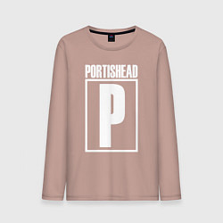 Лонгслив хлопковый мужской Portishead, цвет: пыльно-розовый