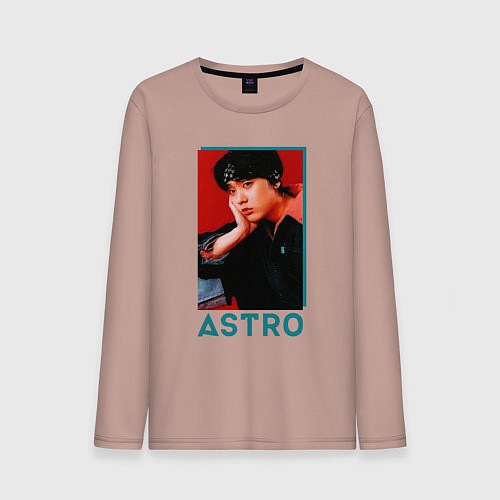 Мужской лонгслив Astro Юн Сан Ха / Пыльно-розовый – фото 1