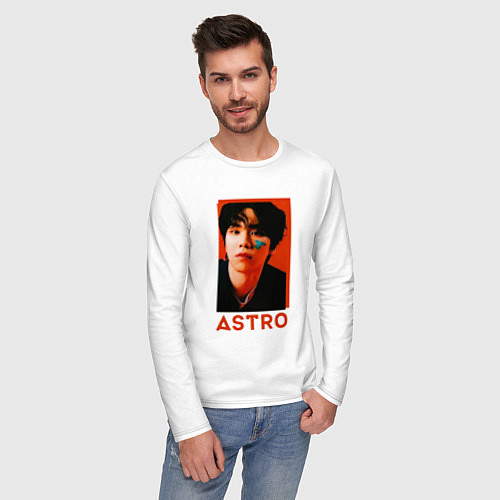 Мужской лонгслив Astro Роки / Белый – фото 3