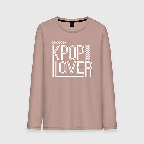 Мужской лонгслив K-pop lover / Пыльно-розовый – фото 1