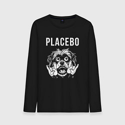 Лонгслив хлопковый мужской Placebo rock dog, цвет: черный