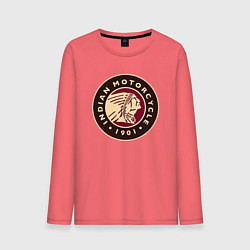 Лонгслив хлопковый мужской Вождь дорог, цвет: коралловый