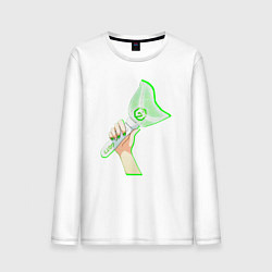 Лонгслив хлопковый мужской Got7 лайтстик, цвет: белый