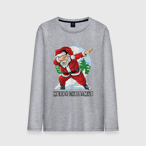 Мужской лонгслив Dab Santa / Меланж – фото 1