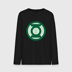 Мужской лонгслив Green lantern logo