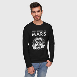 Лонгслив хлопковый мужской Thirty Seconds to Mars rock dog, цвет: черный — фото 2