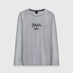 Лонгслив хлопковый мужской Zima, цвет: меланж
