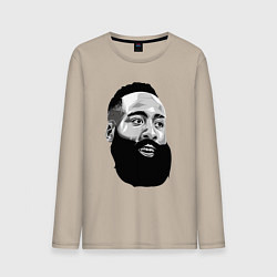 Лонгслив хлопковый мужской James Harden, цвет: миндальный
