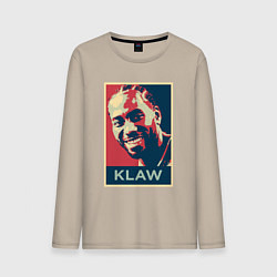 Лонгслив хлопковый мужской Кавай, цвет: миндальный