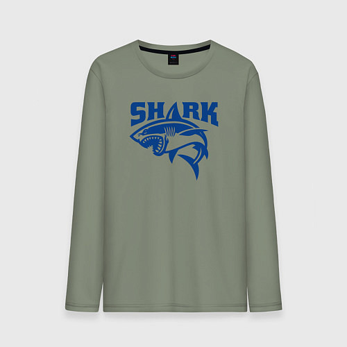 Мужской лонгслив Акула атакует / Авокадо – фото 1