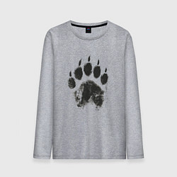 Лонгслив хлопковый мужской Медвежий след, цвет: меланж
