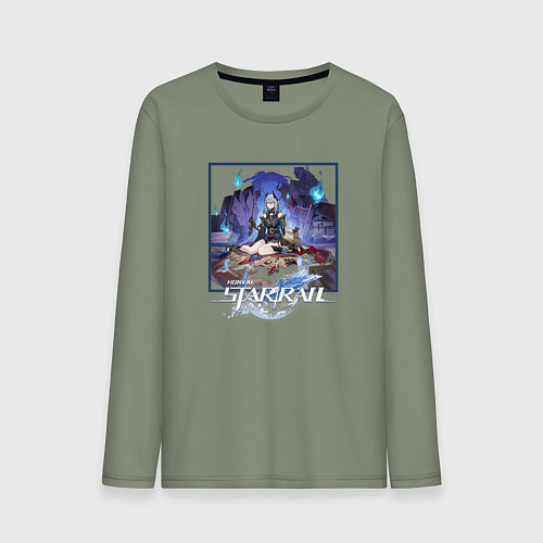 Мужской лонгслив Ханья / Авокадо – фото 1