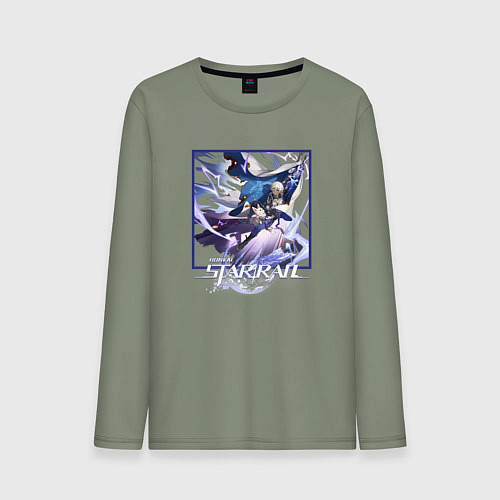 Мужской лонгслив Арлан хонкай / Авокадо – фото 1