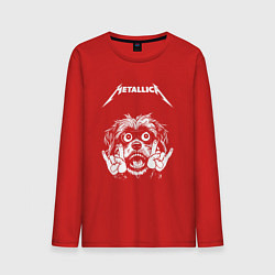 Мужской лонгслив Metallica rock dog