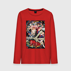 Лонгслив хлопковый мужской Dandadan: All Persons, цвет: красный