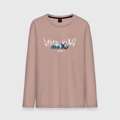 Мужской лонгслив Rhino vibe / Пыльно-розовый – фото 1