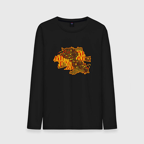 Мужской лонгслив Тюмень / Черный – фото 1