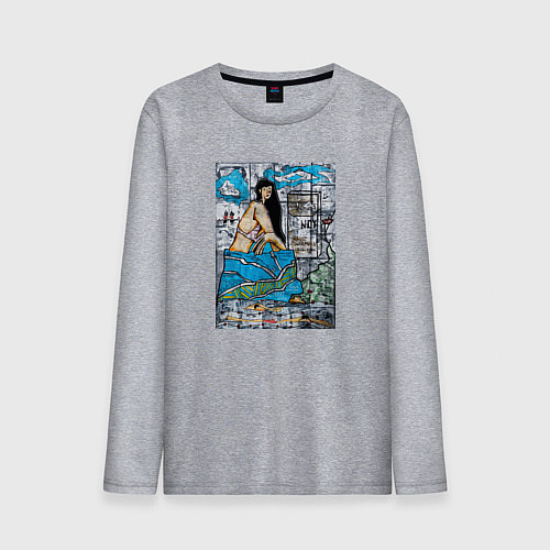 Мужской лонгслив Garni-Gekhart swimming race / Меланж – фото 1