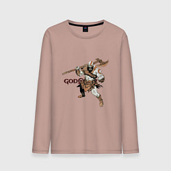 Лонгслив хлопковый мужской Кратос - God Of War, цвет: пыльно-розовый