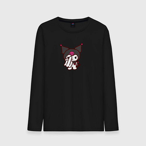 Мужской лонгслив Куроми санрио / Черный – фото 1
