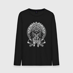 Мужской лонгслив Indian skeletor