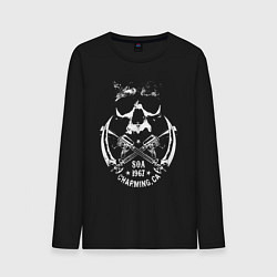 Лонгслив хлопковый мужской Sons Of Anarchy - charming, цвет: черный