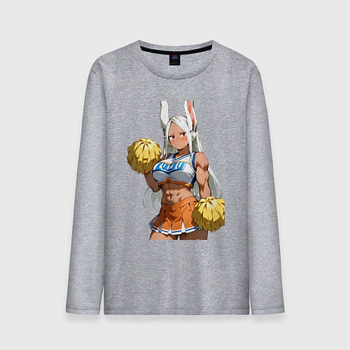 Мужской лонгслив Мирко-черлидер с помпонами / Меланж – фото 1