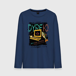 Лонгслив хлопковый мужской Ассасинс криид шадоу, цвет: тёмно-синий