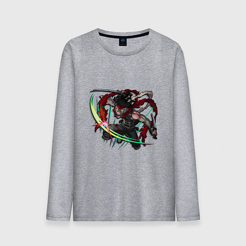Мужской лонгслив Моя геройская академия Акагуро Чизоме Пятно / Меланж – фото 1